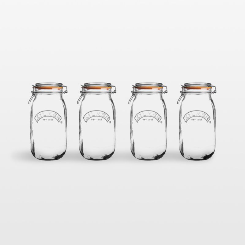 Kilner ® 51-Oz. Round Clip-Top Jars, Set of 4 - image 0 of 4