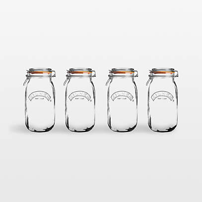 Heritage Hill Glass Jars with Lids in Food Storage, Crate and Barrel