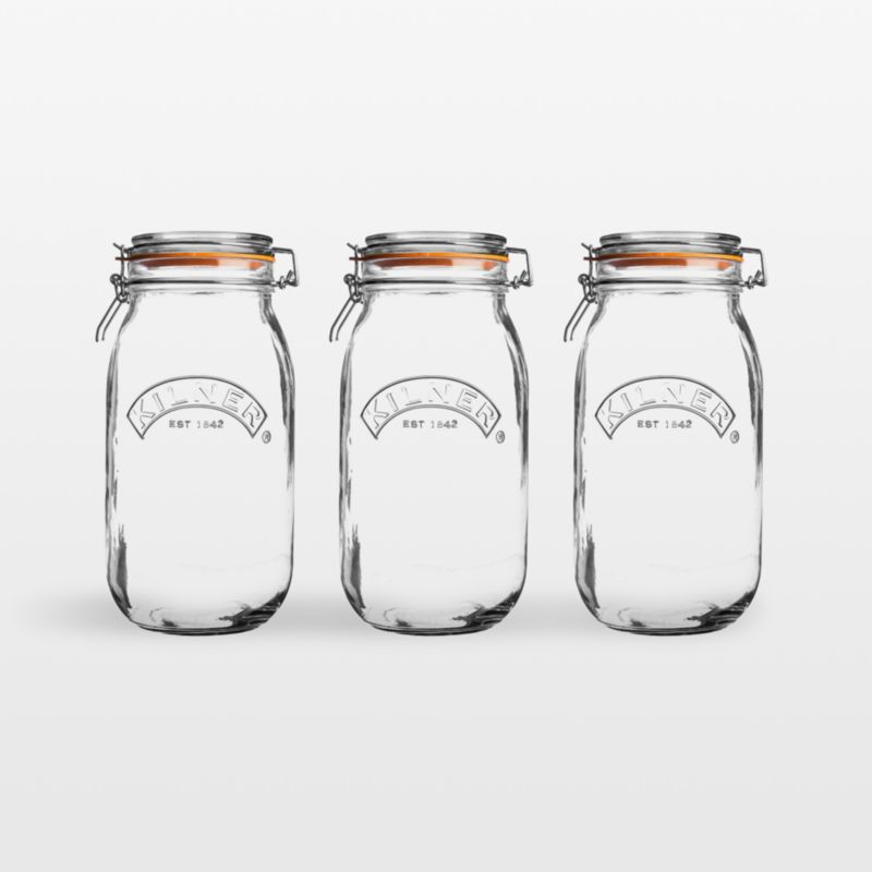 Kilner® 68-Oz. Round Clip-Top Jars, Set of 3 - image 0 of 3