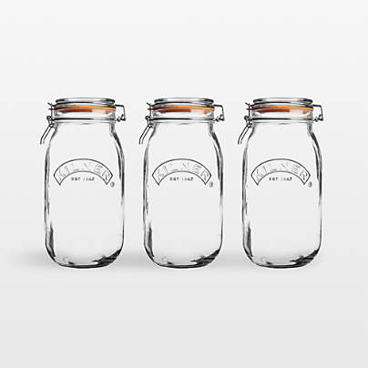 Kilner® 68-Oz. Round Clip-Top Jars, Set of 3