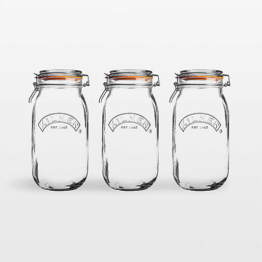 Kilner® 68-Oz. Round Clip-Top Jars, Set of 3