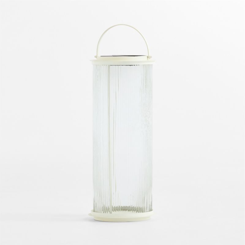 Kimball Large LED White Metal Solar Lantern 22.5" - image 3 of 4