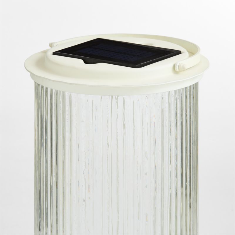 Kimball Small LED White Metal Solar Lantern 14.5" - image 2 of 4