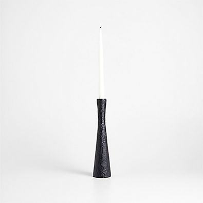 View Kin Black Metal Taper Holder 13" details