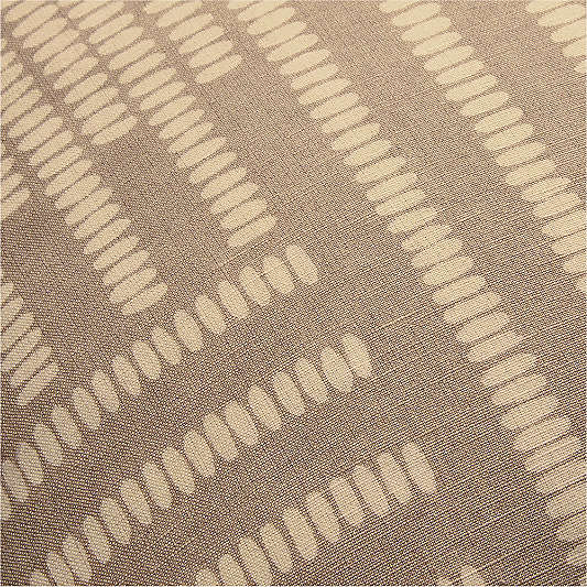 Kingsley Tonal Geo 20"x20" Dark Taupe Throw Pillow Cover