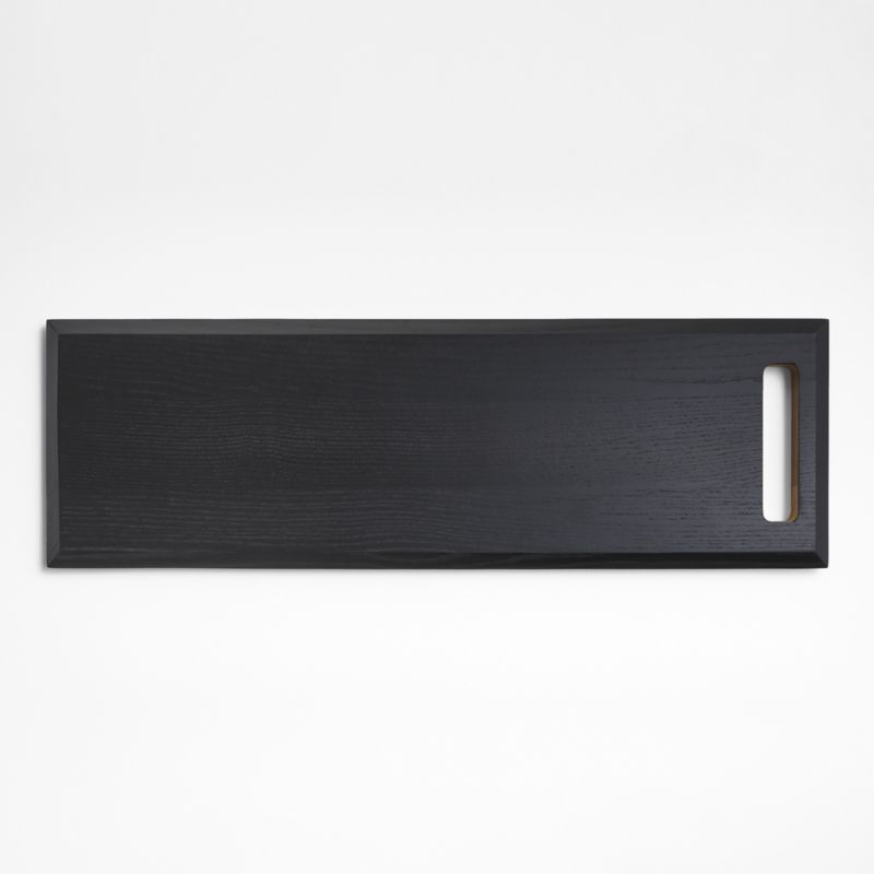 Kingston Ash & Ebonized Rectangle Reversible Wooden Board - image 2 of 4