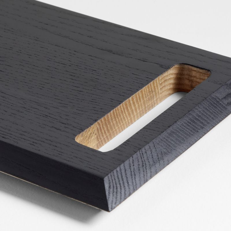 Kingston Ash & Ebonized Rectangle Reversible Wooden Board - image 3 of 4