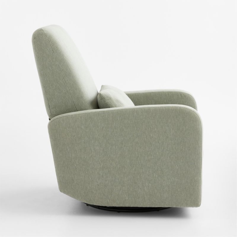 Kinney Kelp Field Green Stripe Swivel Glider Power Recliner Nursery Chair - image 5 of 9