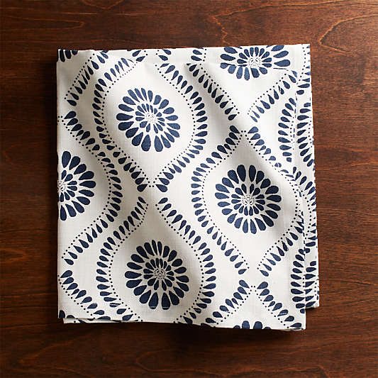 Kiran Indigo Medallion Dinner Napkin