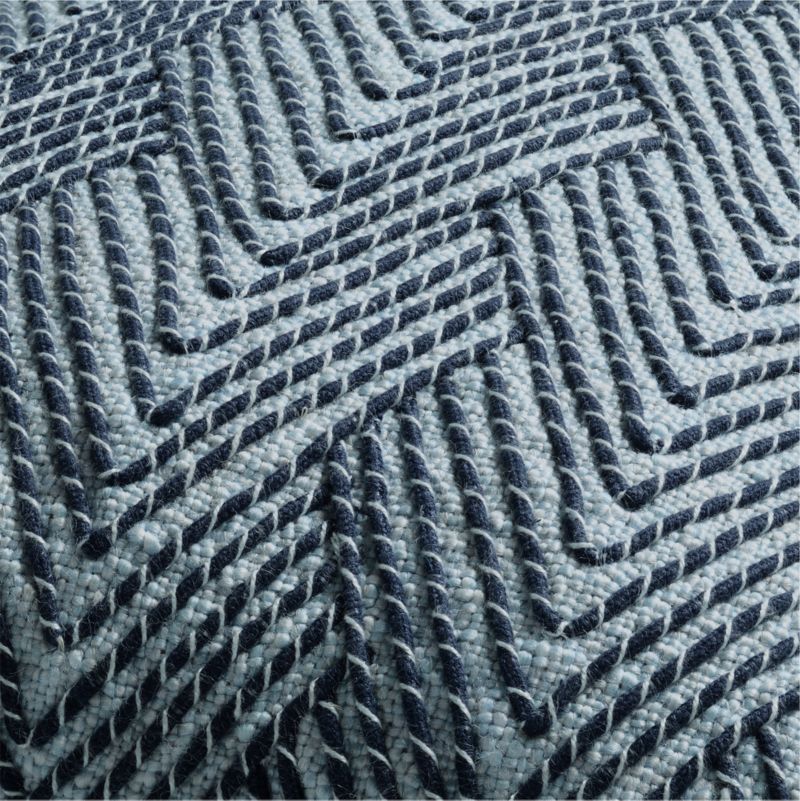 Kirra Embroidered 20"x20" Pale Blue Indoor/Outdoor Throw Pillow - image 2 of 4