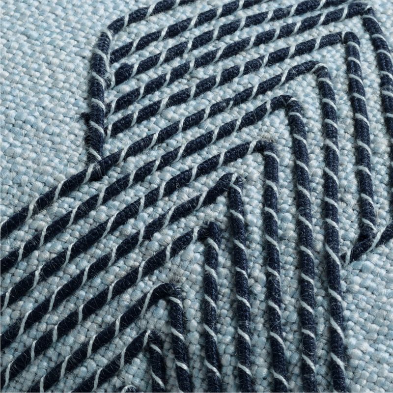 Kirra Embroidered 24"x16" Pale Blue Indoor/Outdoor Throw Pillow - image 2 of 5