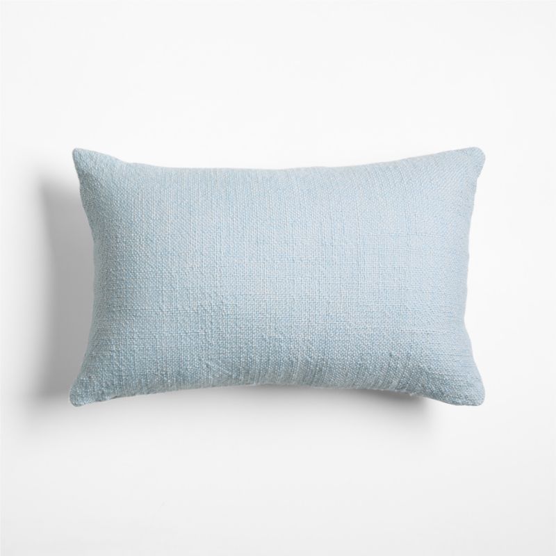 Kirra Embroidered 24"x16" Pale Blue Indoor/Outdoor Throw Pillow - image 1 of 5