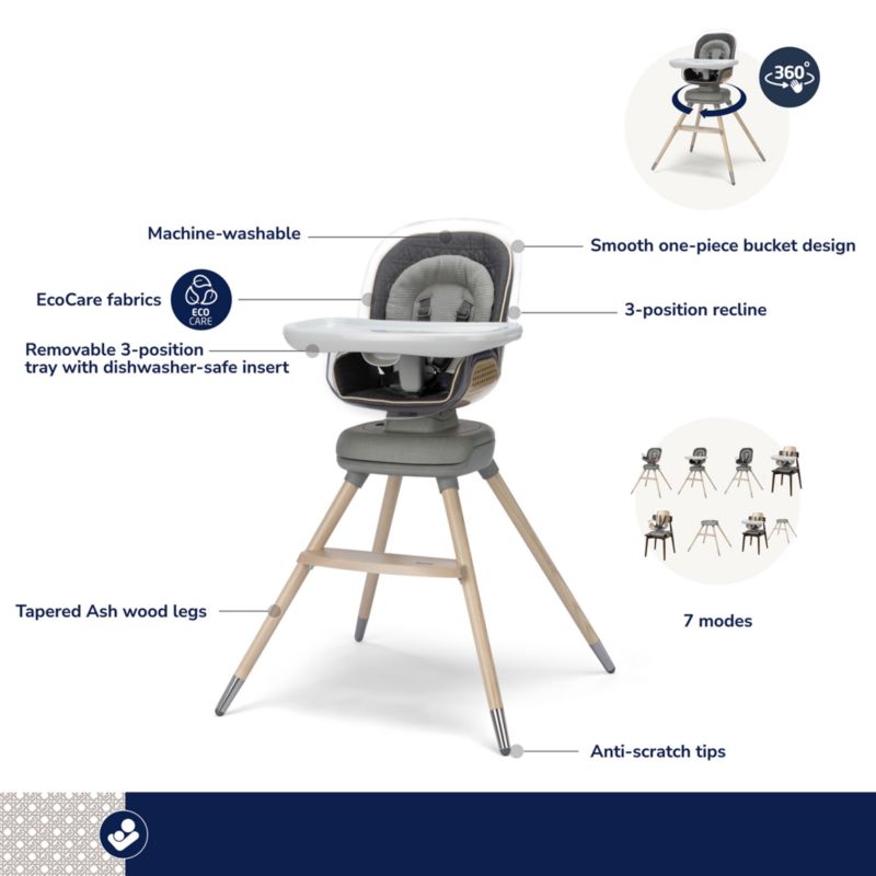 Maxi-Cosi ® Kiskadee Onyx Heritage 360 Rotating Baby High Chair - image 9 of 10