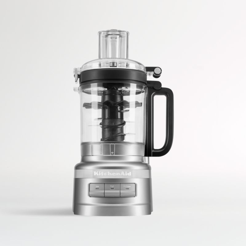 KitchenAid Matte Black 9-Cup Food Processor + Reviews | Crate & Barrel