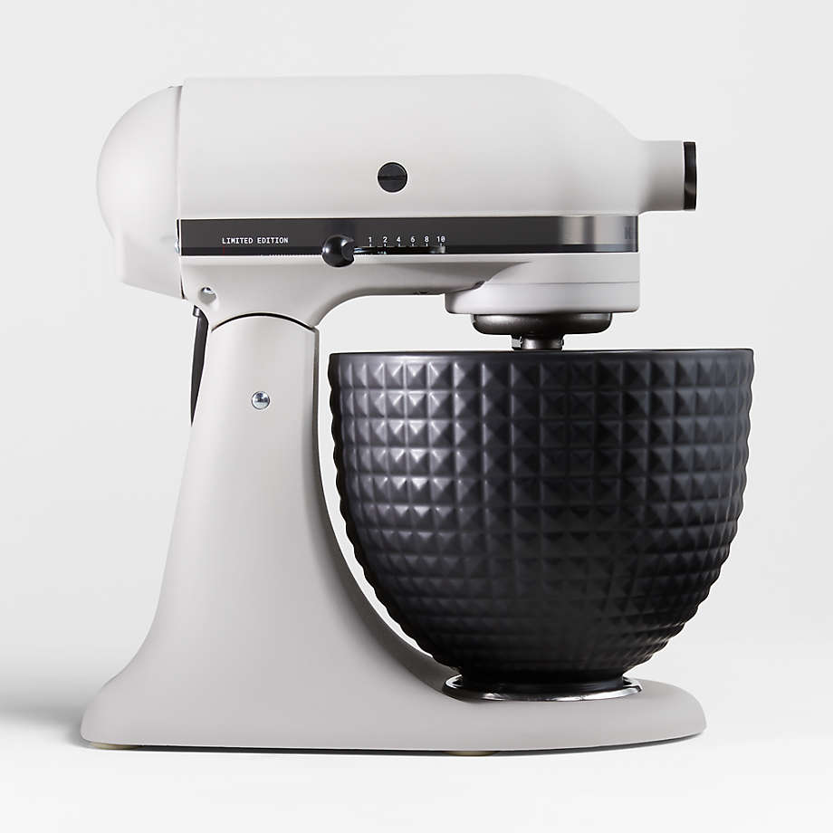 KitchenAid Artisan Series Limited-Edition Light & Shadow White 5-Quart  Tilt-Head Stand Mixer with Black Ceramic Bowl + Reviews
