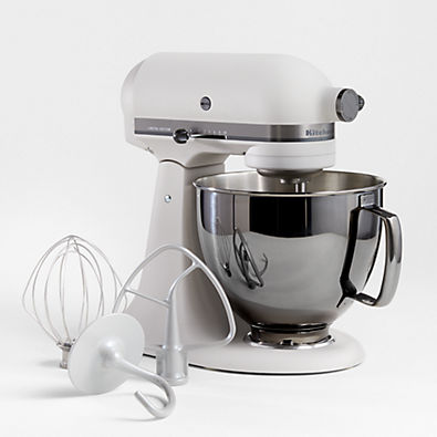 View KitchenAid ® Artisan ® Series Limited-Edition Light & Shadow 5-Quart Tilt-Head Stand Mixer with Black Stainless Steel Bowl details