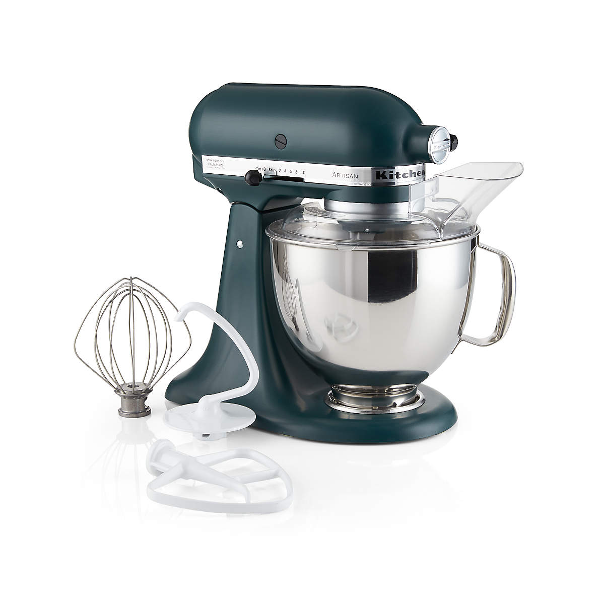 KitchenAid Artisan Series Limited-Edition Light & Shadow White 5-Quart  Tilt-Head Stand Mixer with Black Stainless Steel Bowl + Reviews