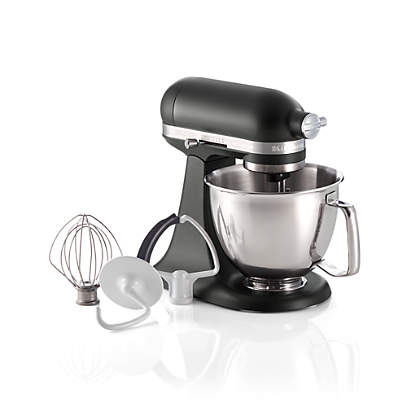 KitchenAid Stand Mixer Matte Black 5-Qt. Ceramic Mixing Bowl with