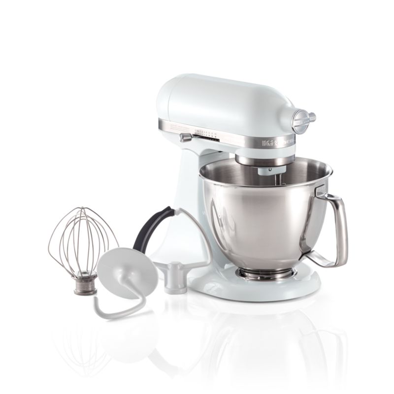 Kitchenaid Artisan Mini Plus 3.5-Qt. Tilt-Head Stand Mixer with Flex Edge  Beater & 3-Piece Pasta Roller & Cutter Set Attachment, Silver