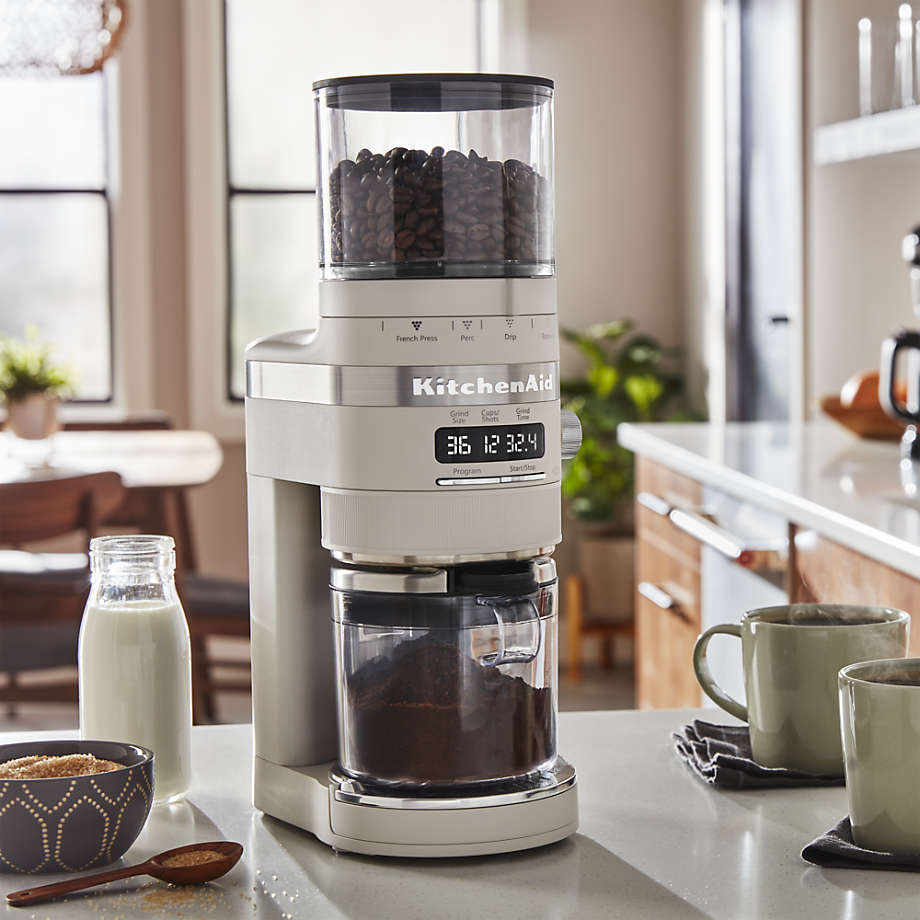 KitchenAid Espresso Machine and Burr Grinder Set in Milkshake +