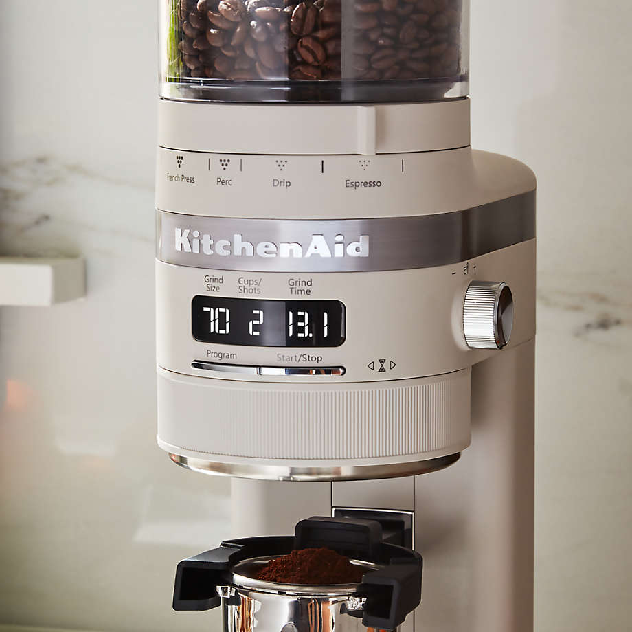 KitchenAid Matte Milkshake White Burr Coffee Grinder + Reviews, Crate &  Barrel Canada