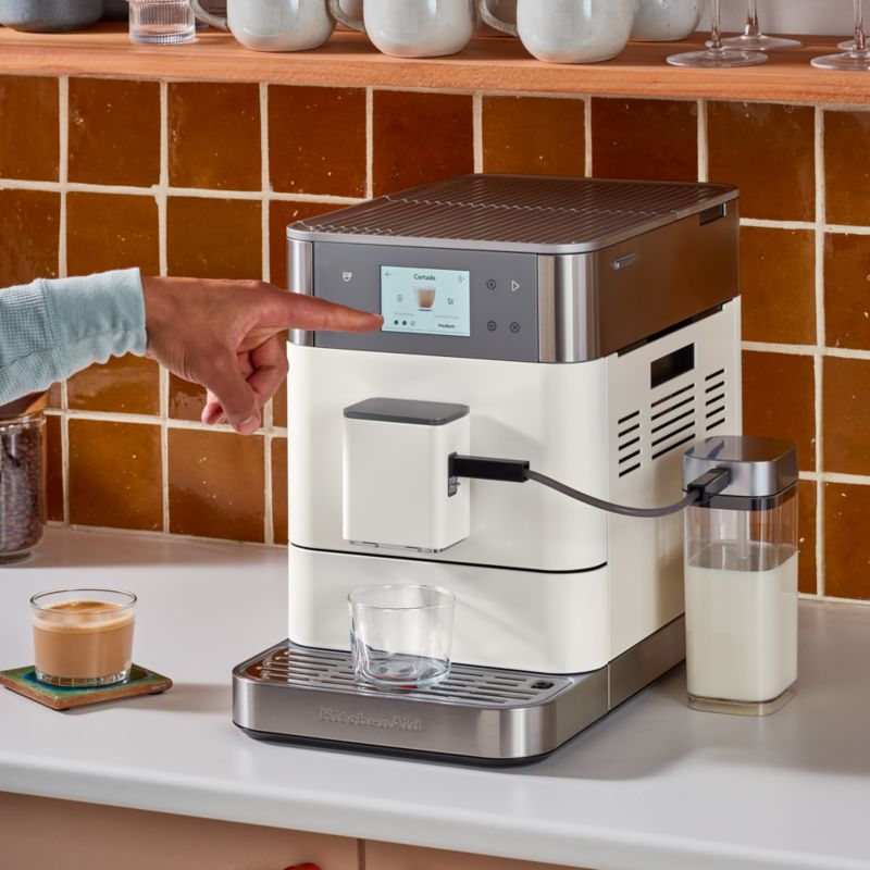 KitchenAid ® KF7 Fully Automatic Espresso Machine in Porcelain White - image 2 of 5