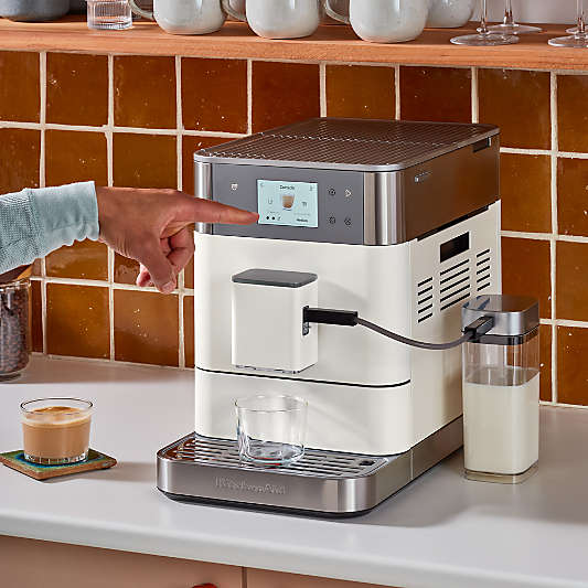 KitchenAid ® KF7 Fully Automatic Espresso Machine in Porcelain White