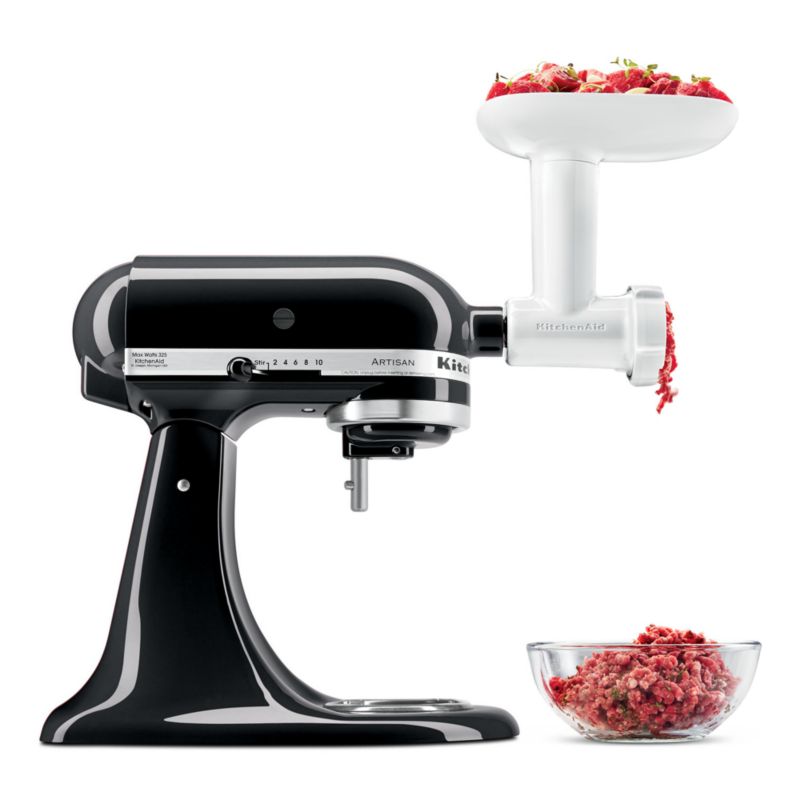 KitchenAid Stand Mixer Meat Grinder Attachment Reviews Crate Barrel   KitchenAdMxFdGrdAttAV2SSS22 VND