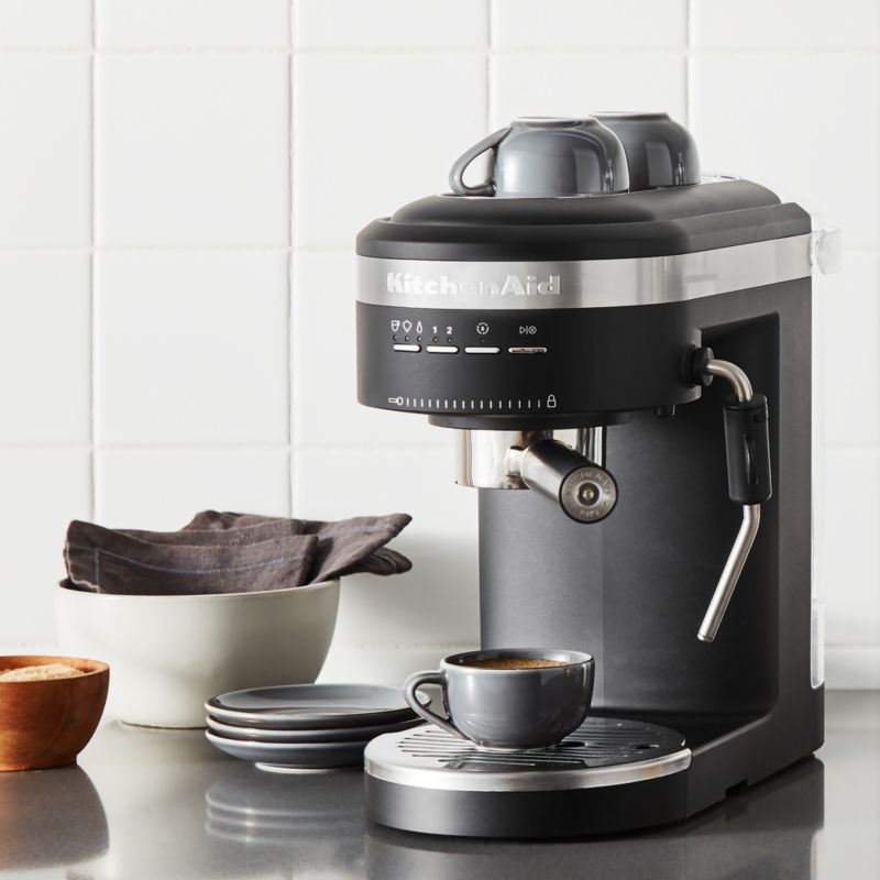 Crate&Barrel KitchenAid ® Espresso Machine Matte Milkshake