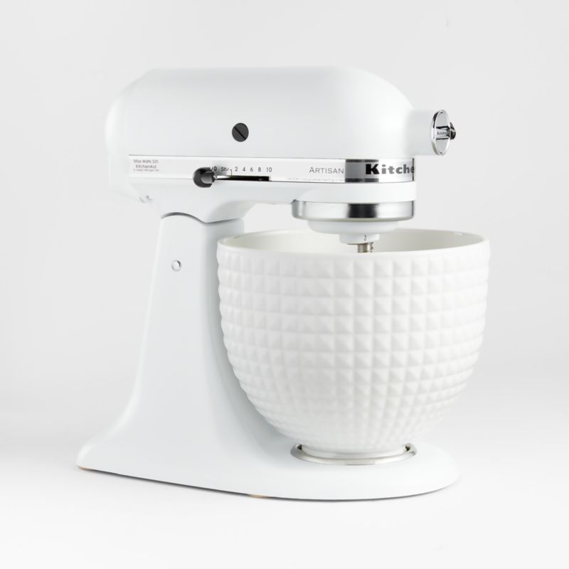 KitchenAid ® Stand Mixer Matte White Studded 5-Quart Ceramic Mixing Bowl - image 3 of 5