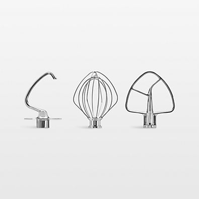 View KitchenAid ® Stand Mixer Stainless Steel Mixing Attachments, Set of 3 details