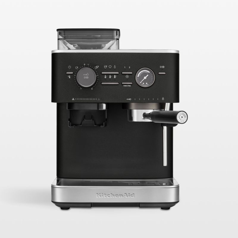KitchenAid ® Semi-Automatic Espresso Machine in Cast Iron Black