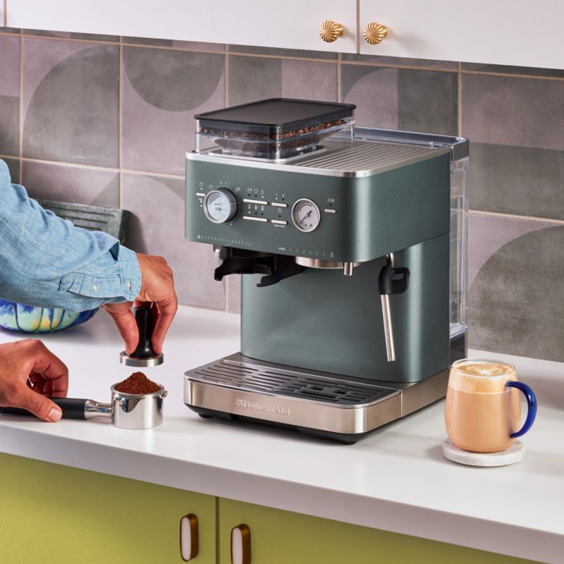 KitchenAid ® Semi-Automatic Espresso Machine in Juniper - image 2 of 7