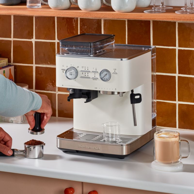 KitchenAid ® Semi-Automatic Espresso Machine in Porcelain White - image 5 of 11