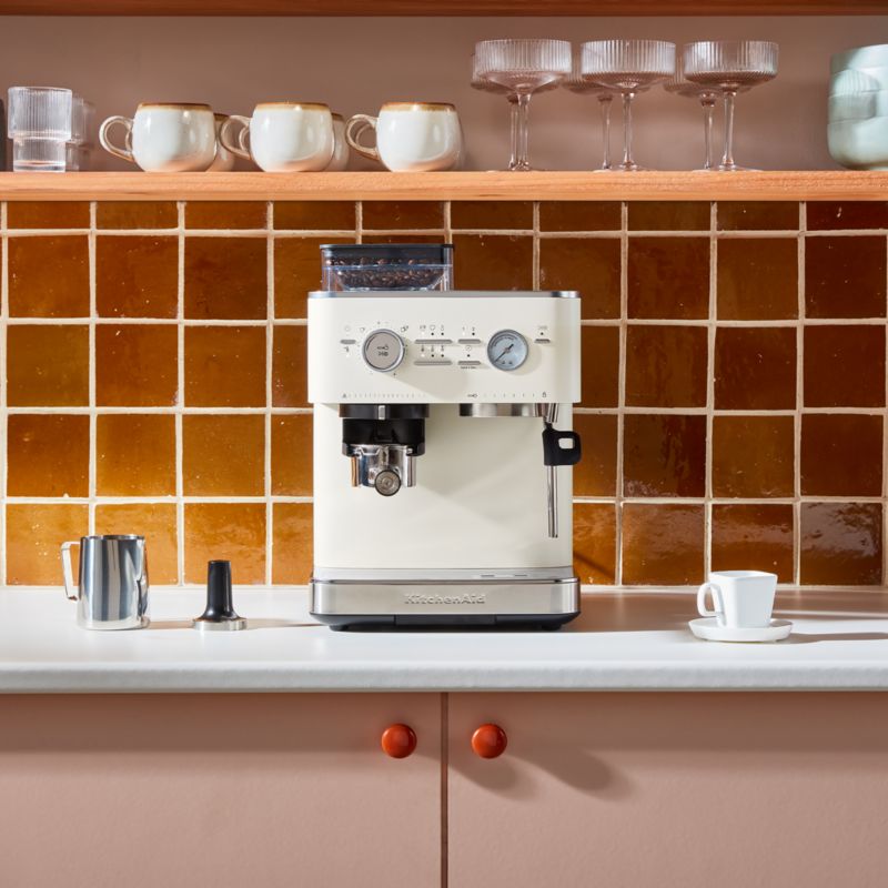 KitchenAid ® Semi-Automatic Espresso Machine in Porcelain White - image 6 of 11