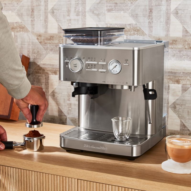 KitchenAid ® Semi-Automatic Espresso Machine in Stainless Steel - image 1 of 7