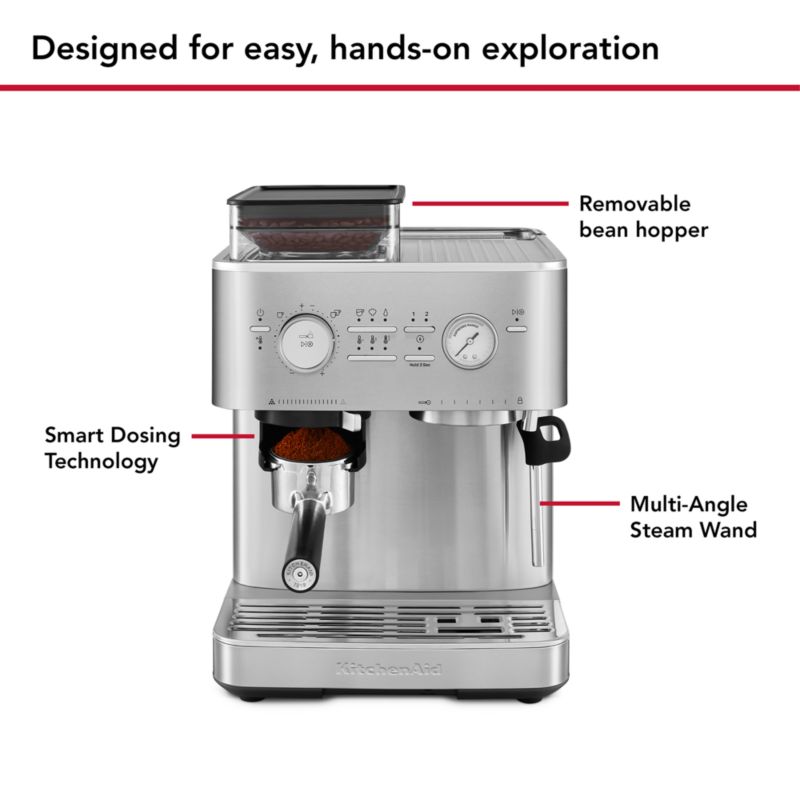 KitchenAid ® Semi-Automatic Espresso Machine in Stainless Steel - image 8 of 7