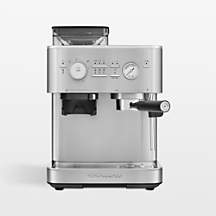 KitchenAid Semi-Automatic Espresso Machine in Stainless Steel + Reviews | Crate & Barrel