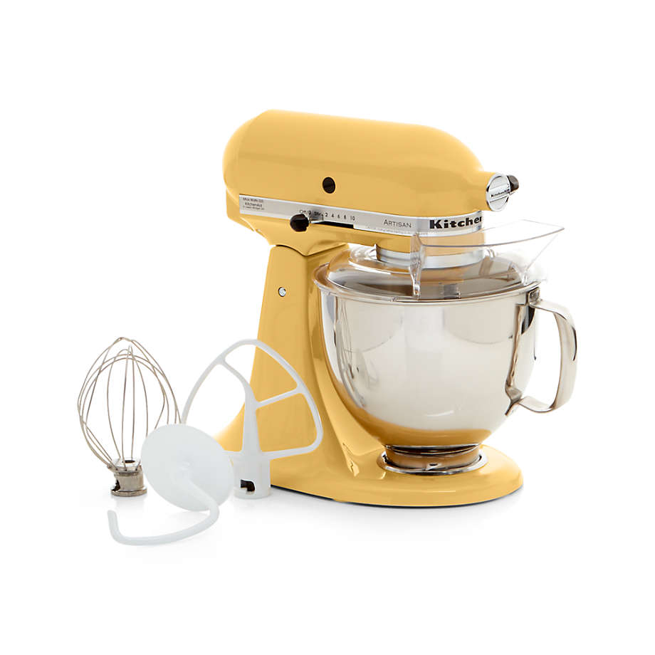 yellow kitchenaid mixer