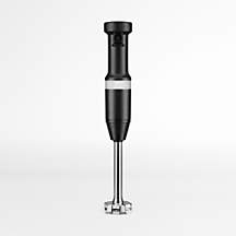 KitchenAid Matte Black Variable Speed Corded Hand Immersion Blender + Reviews | Crate & Barrel