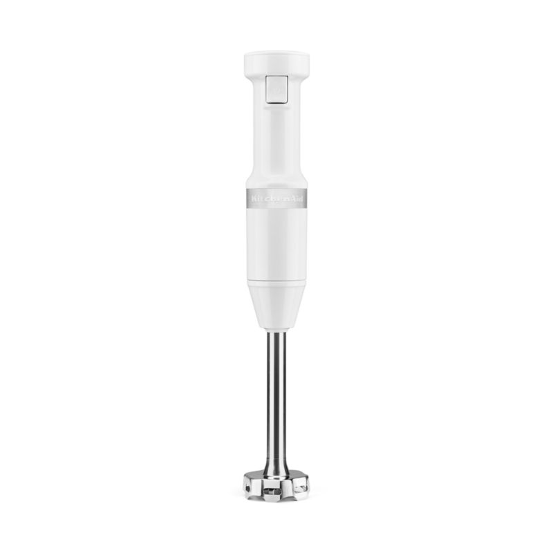 KitchenAid White Variable Speed Corded Hand Immersion Blender + Reviews | Crate & Barrel