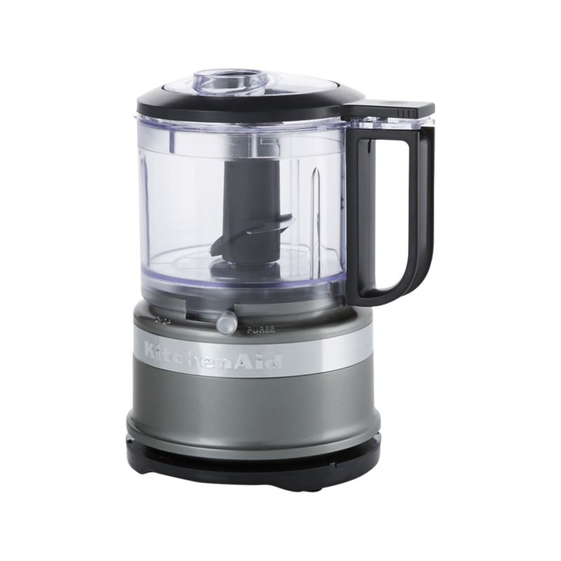 Crate&Barrel KitchenAid ® Contour Silver 5-Cup Mini Food Processor