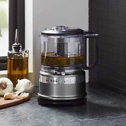 Egnet vejspærring Fremragende KitchenAid Contour Silver 3.5-Cup Mini Food Processor + Reviews | Crate &  Barrel