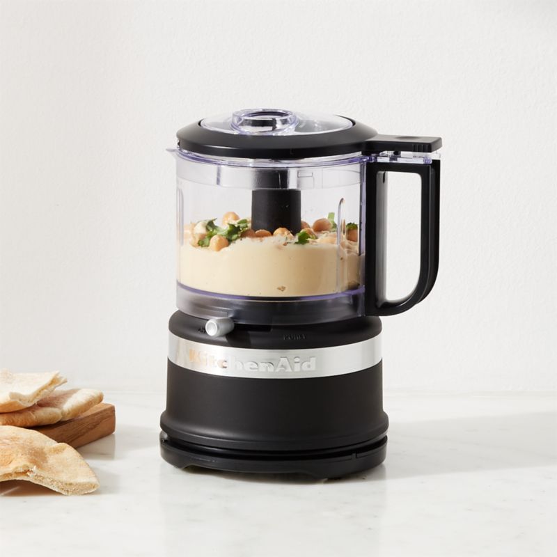 KitchenAid Matte Black 3.5-Cup Mini Food Processor + Reviews | Crate & Barrel