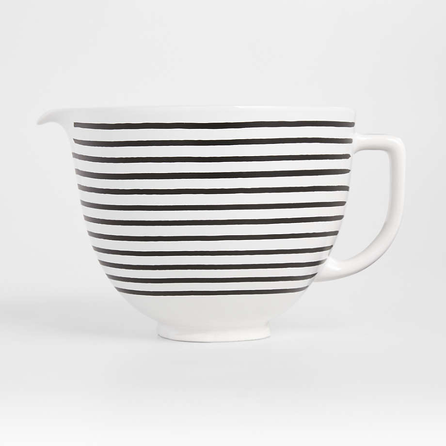 KitchenAid 5 Quart Textured Ceramic Bowl, White