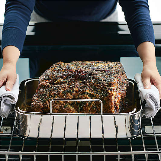 KitchenAid ® 18.5" Stainless Steel Roasting Pan with Rack