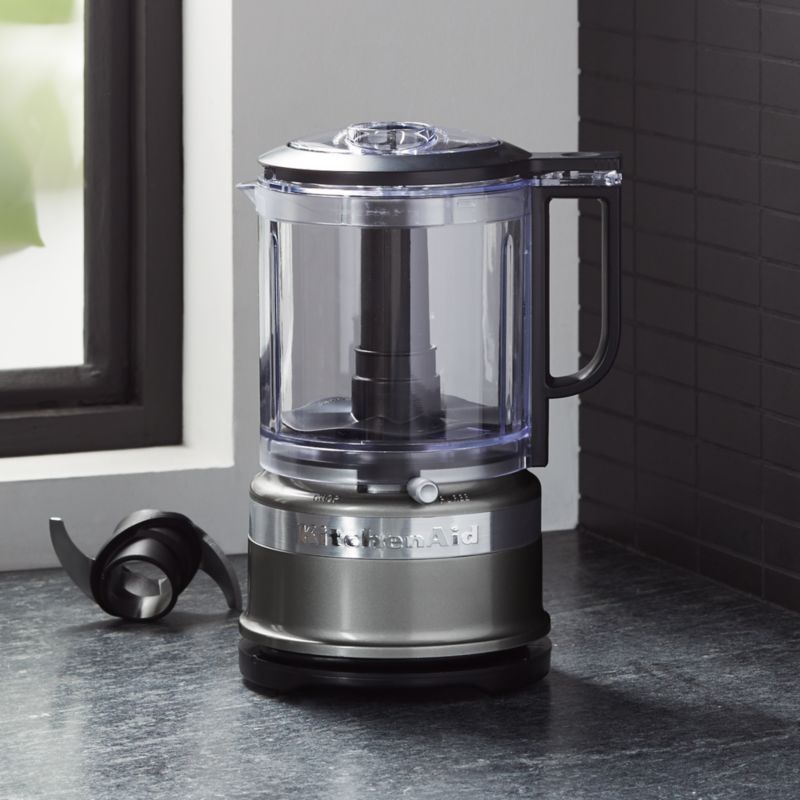 KitchenAid Black Cordless 5-Cup Mini Food Processor Chopper + Reviews, Crate & Barrel Canada