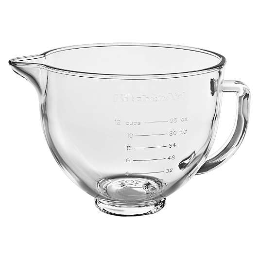 KitchenAid ® Stand Mixer 5-Qt. Glass Mixing Bowl with Measurement Markings and Lid