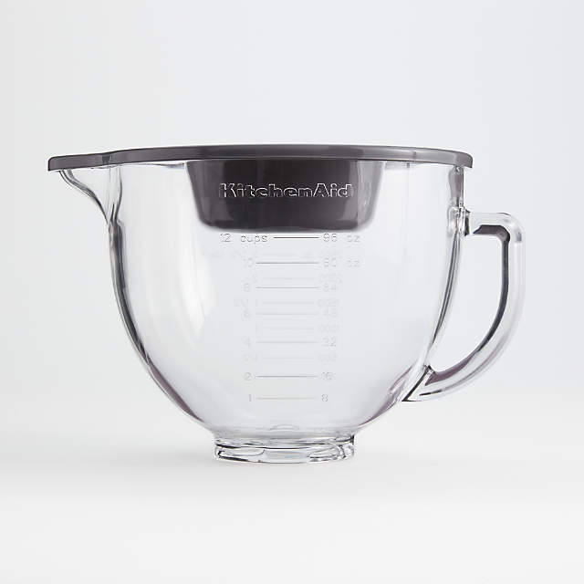 KitchenAid K5GB 5-Qt Tilt-Head Glass Bowl with Measurement Markings & Lid