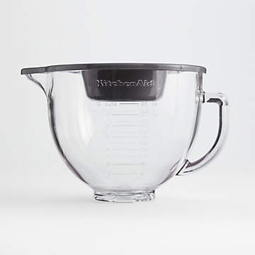 KitchenAid Stand Mixer Matte Black Shell 5-Quart Ceramic Mixing Bowl with  Spout and Handle + Reviews, Crate & Barrel Canada